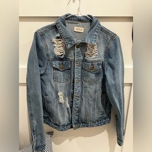 Denim Jean Jacket, distressed